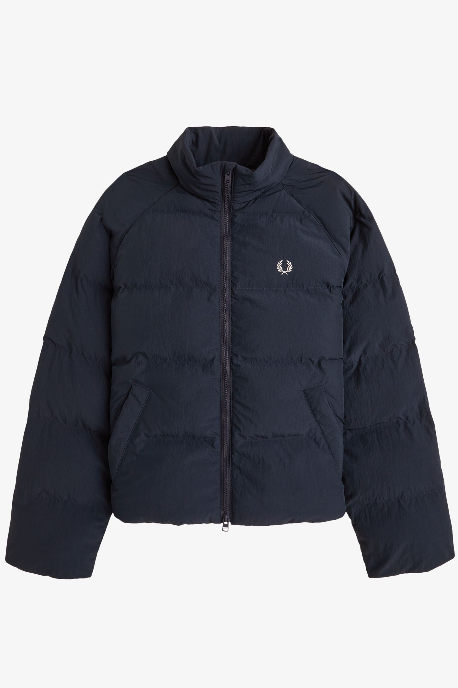 Raglan Sleeve Padded Jacket - Navy | Women's Coats & Jackets