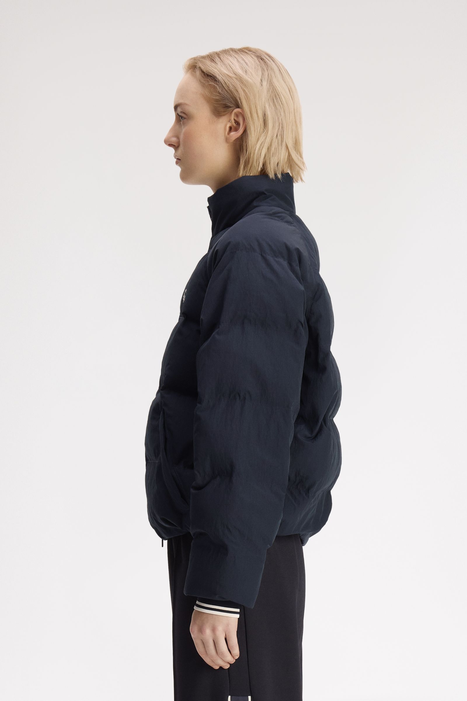 Raglan Sleeve Padded Jacket - Navy | Women's Coats & Jackets