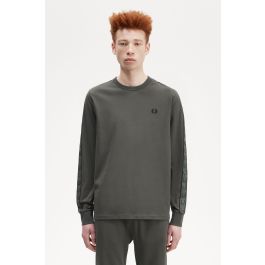 Contrast Tape Long Sleeve T-Shirt | Fred Perry UK