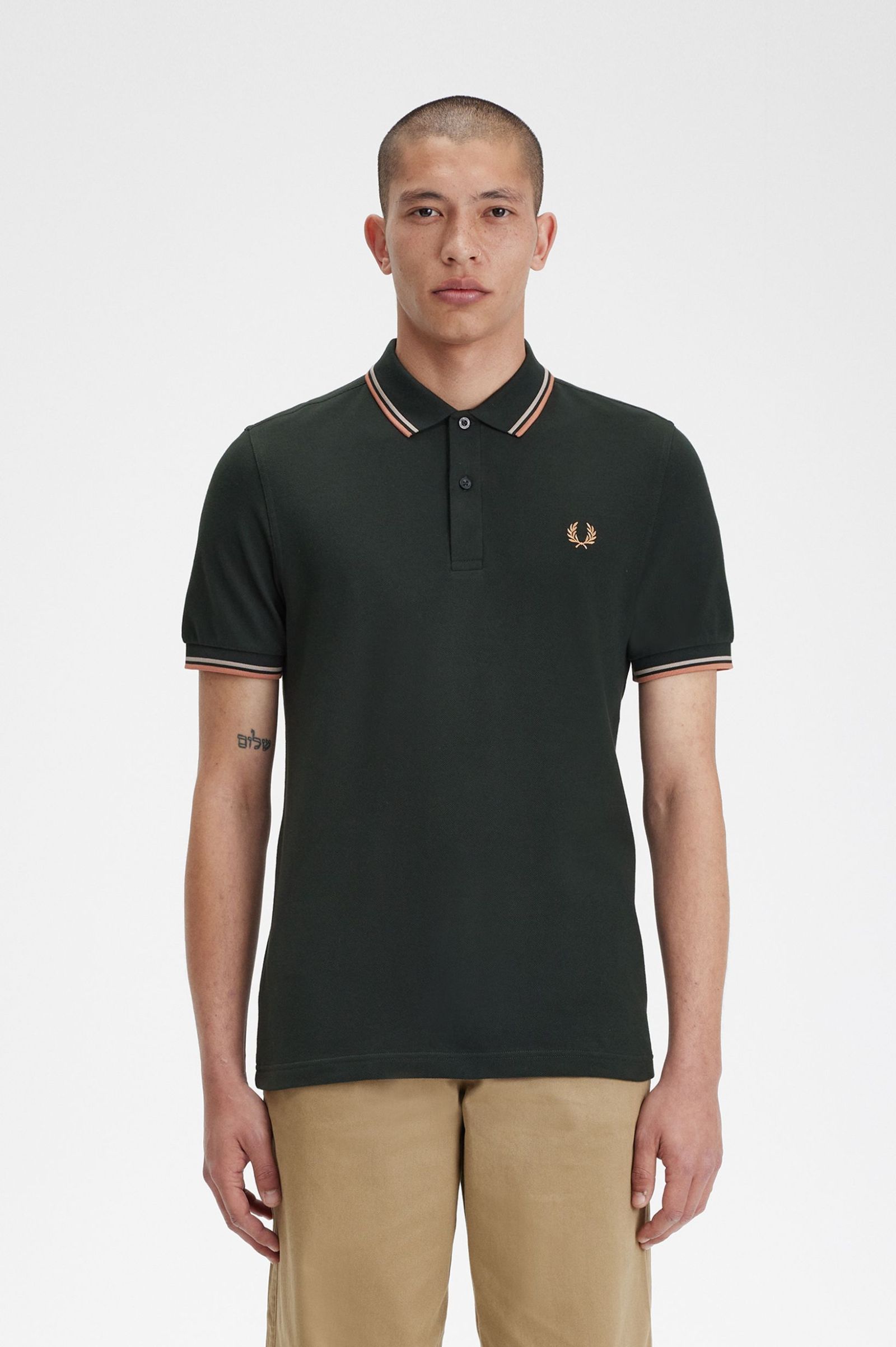 M3600 - Nachtgrün / Warmes Grau / Helles Rost | The Fred Perry 