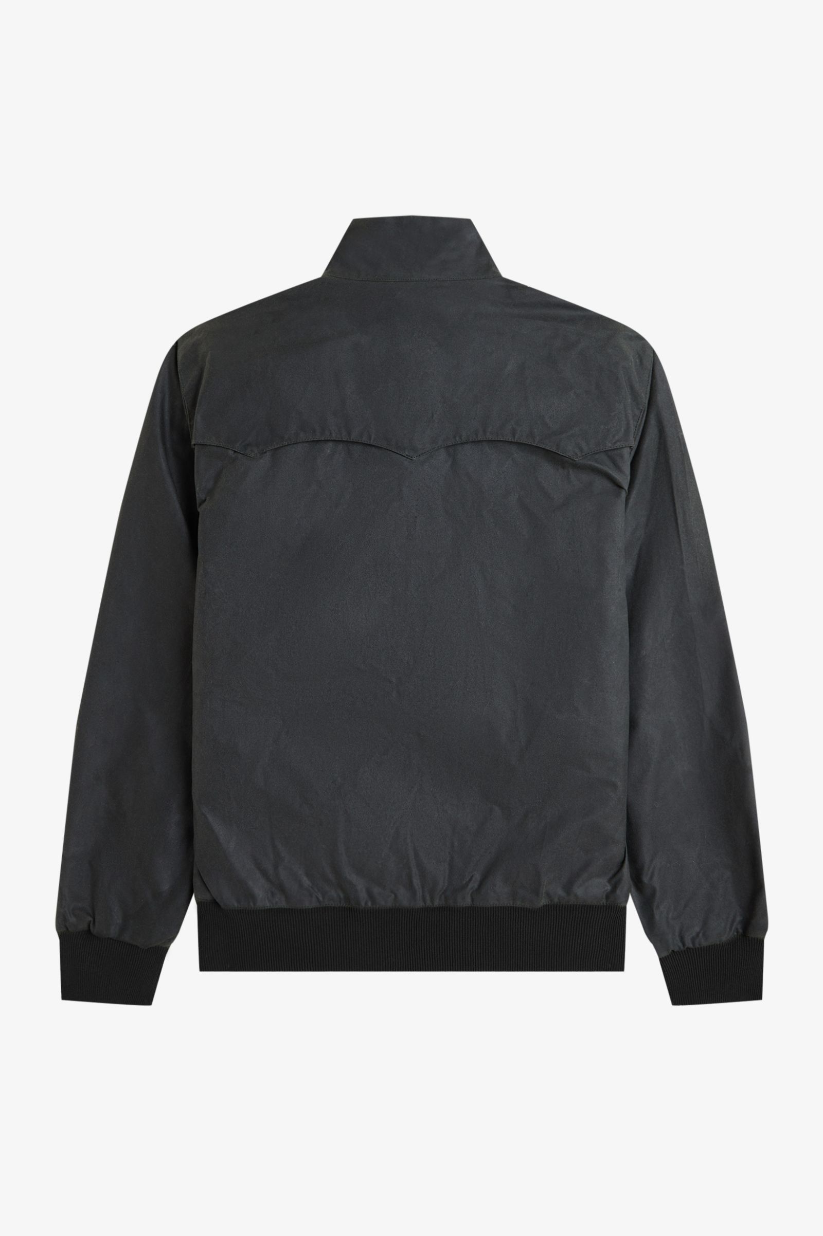 Waxed Harrington Jacket - Black | Made In England | Men's Jackets