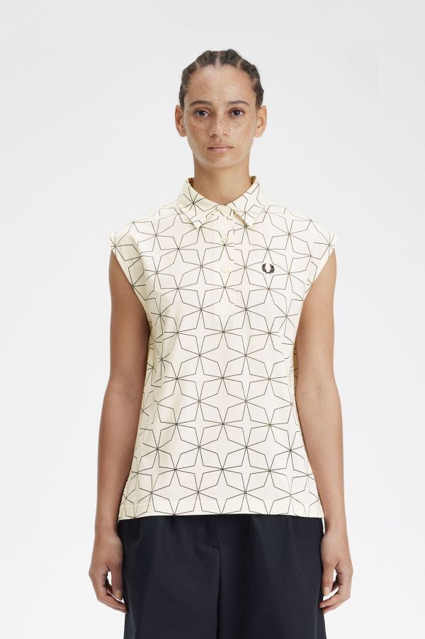 Polohemd aus Jersey mit geometrischem Print