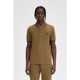 M3600 - Shaded Stone / Burnt Tobacco / Black | The Fred Perry Shirt ...