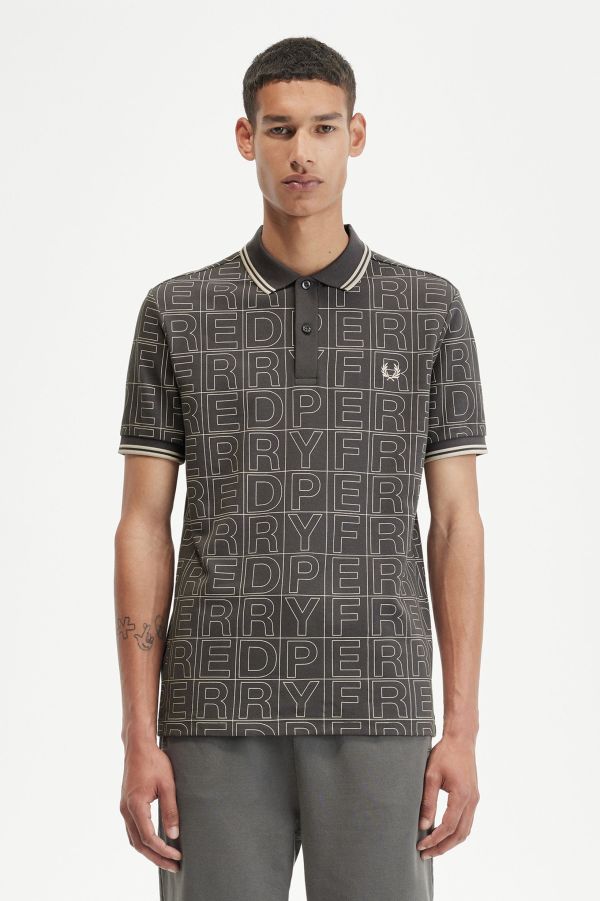 Spellout Graphic Fred Perry Shirt