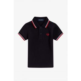 Trampe At understrege Ansvarlige person My First Fred Perry Shirt - Navy / White / Red | Kids | Children's Polo  Shirts & Kids Designer Clothes | Fred Perry