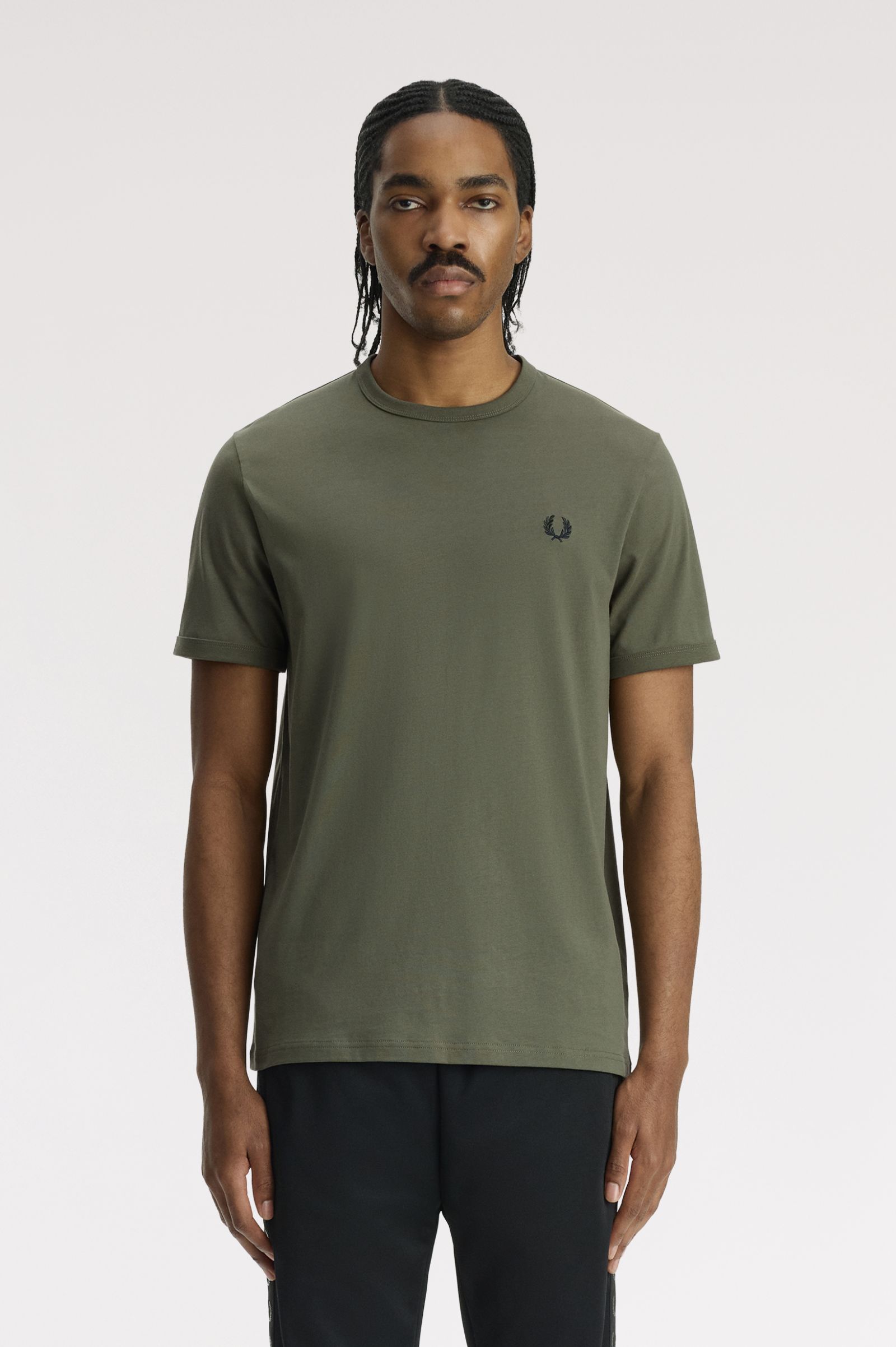 Ringer T-Shirt - Laurel Wreath Green | Men