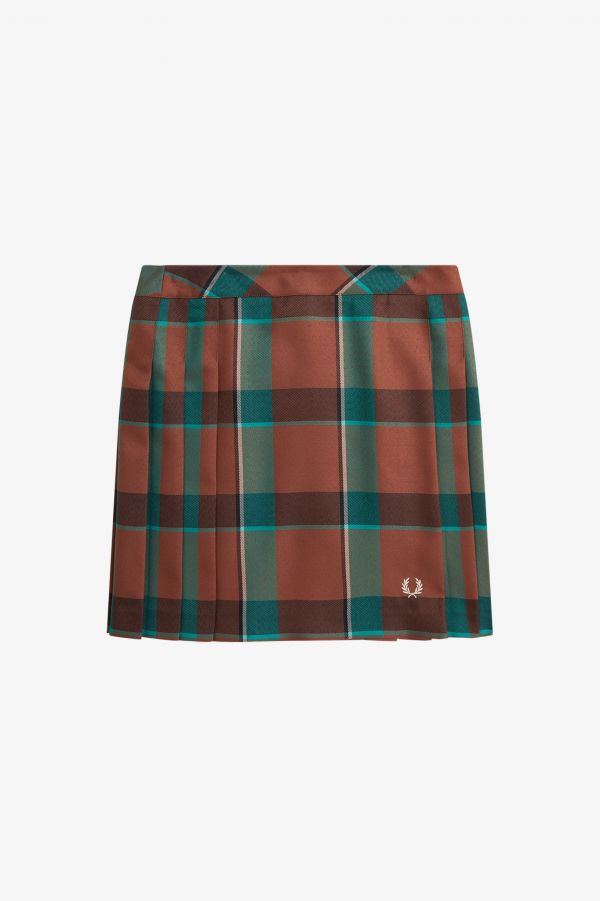 Pleated Tartan Skirt
