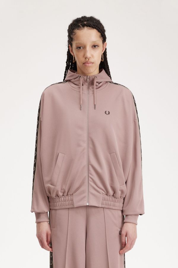Taped Hooded Track Jacket