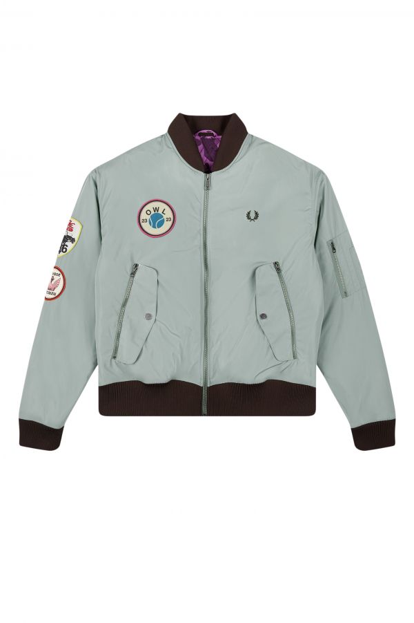 Patch Detail Bomber Jacket
