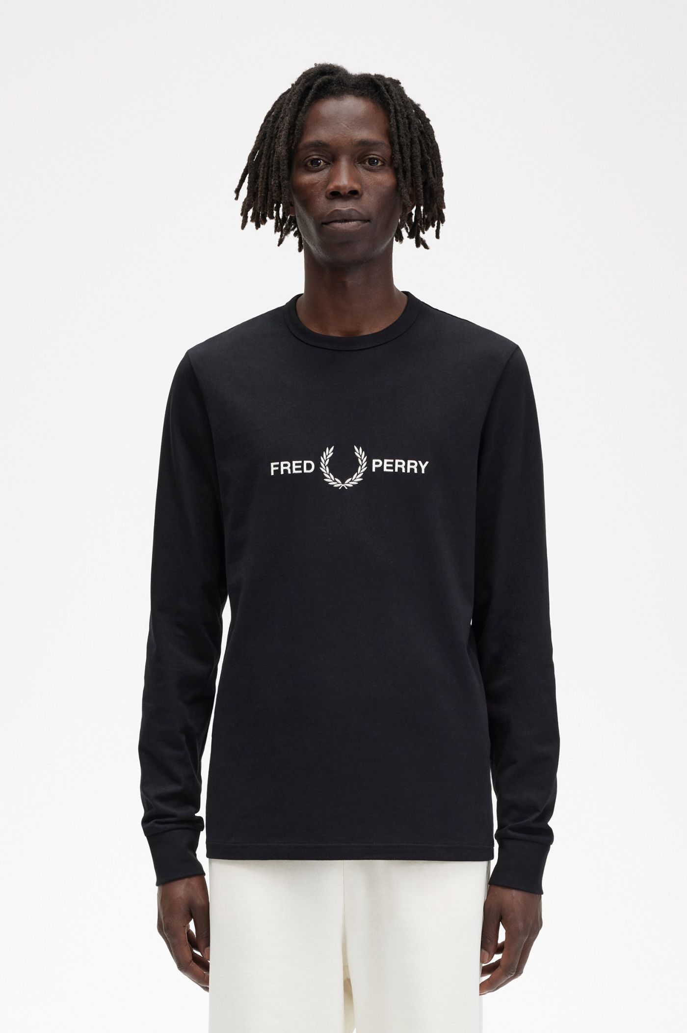 Long Sleeve Graphic Branding T-Shirt | Men's T-Shirts - Fred Perry