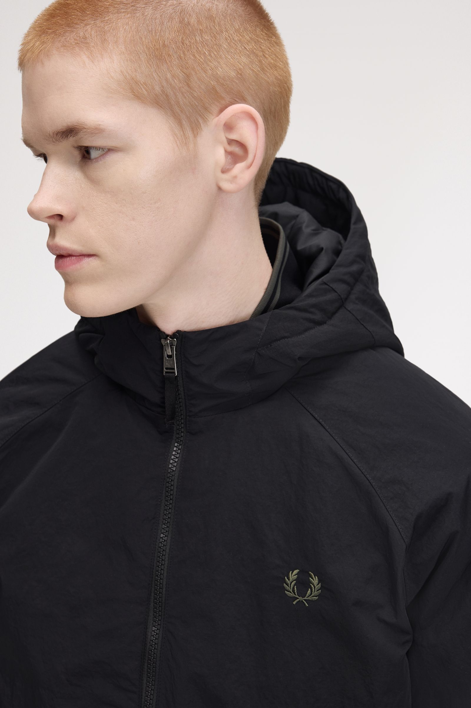 Padded Zip-Through Jacket - Black | Mens Coats & Jackets | Bomber