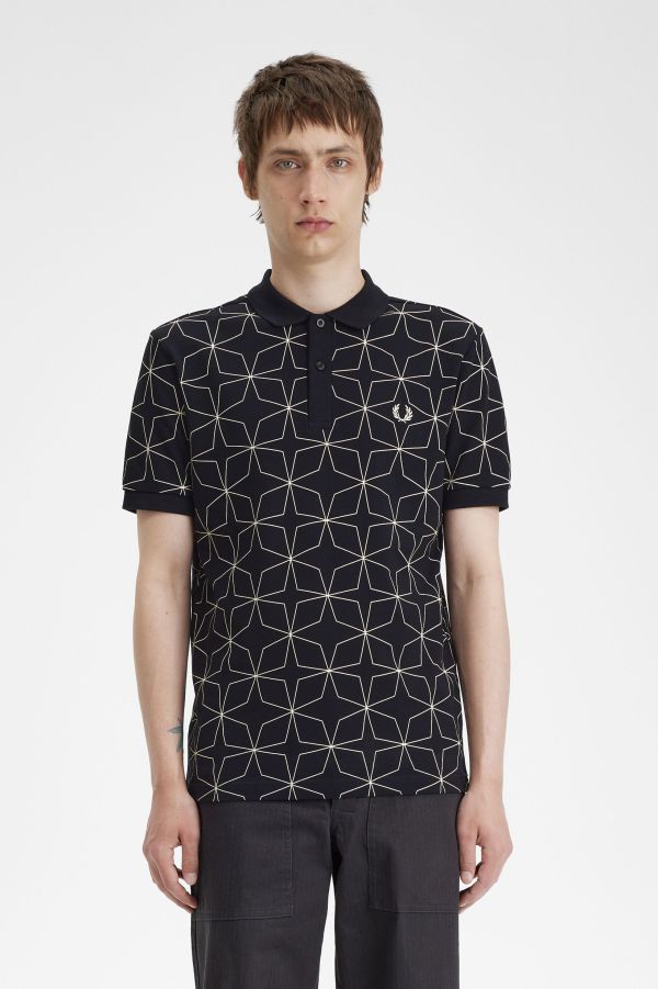 Geometric Polo Shirt
