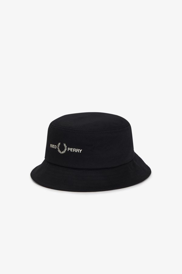 Graphic Branded Twill Bucket Hat