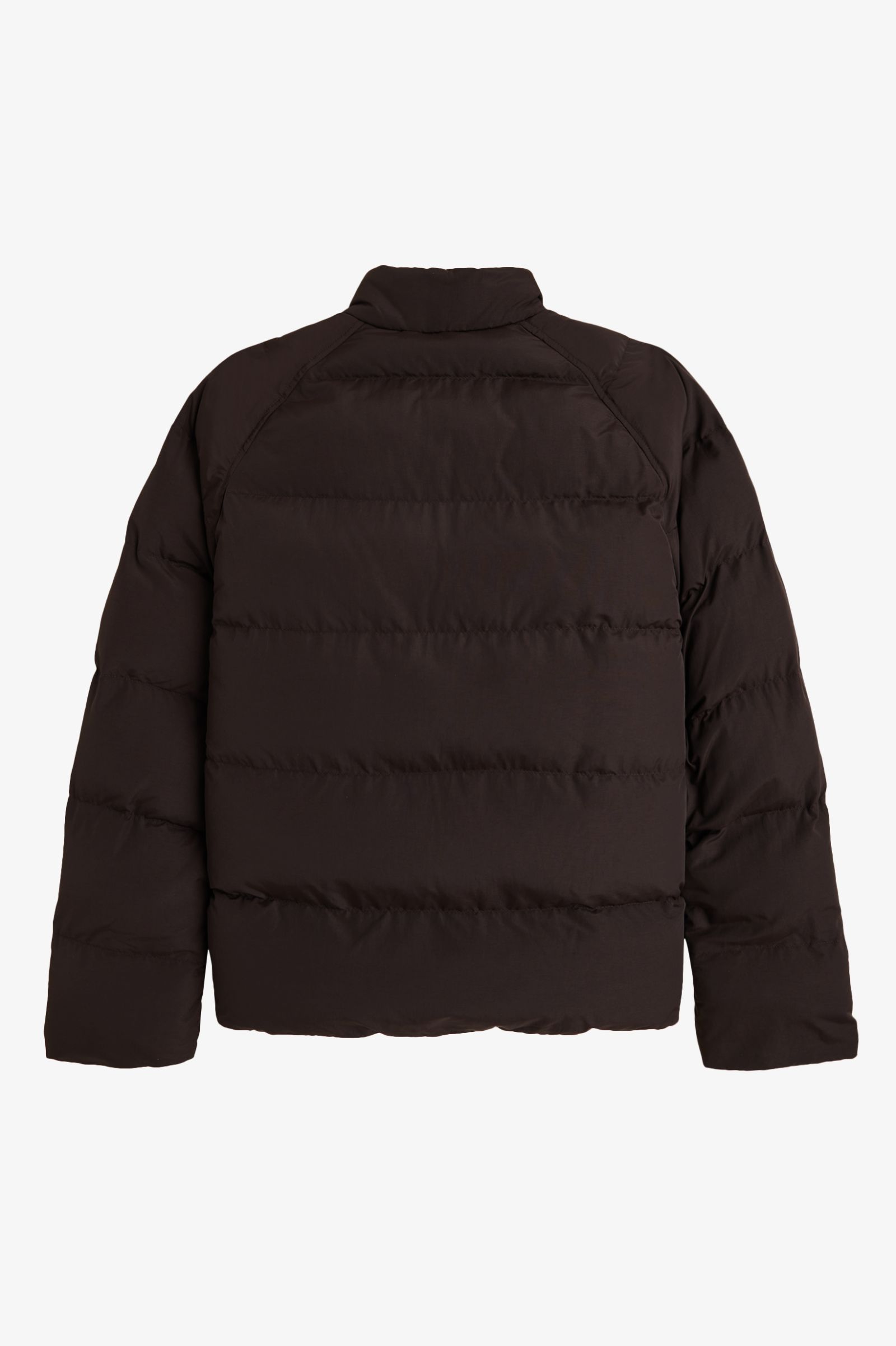 ジャケット・アウター FRED PERRY Raglan Sleeve Padded Jacket Raglan Sleeve Padded Jacket - Rich Brown | Mens Coats & Jackets