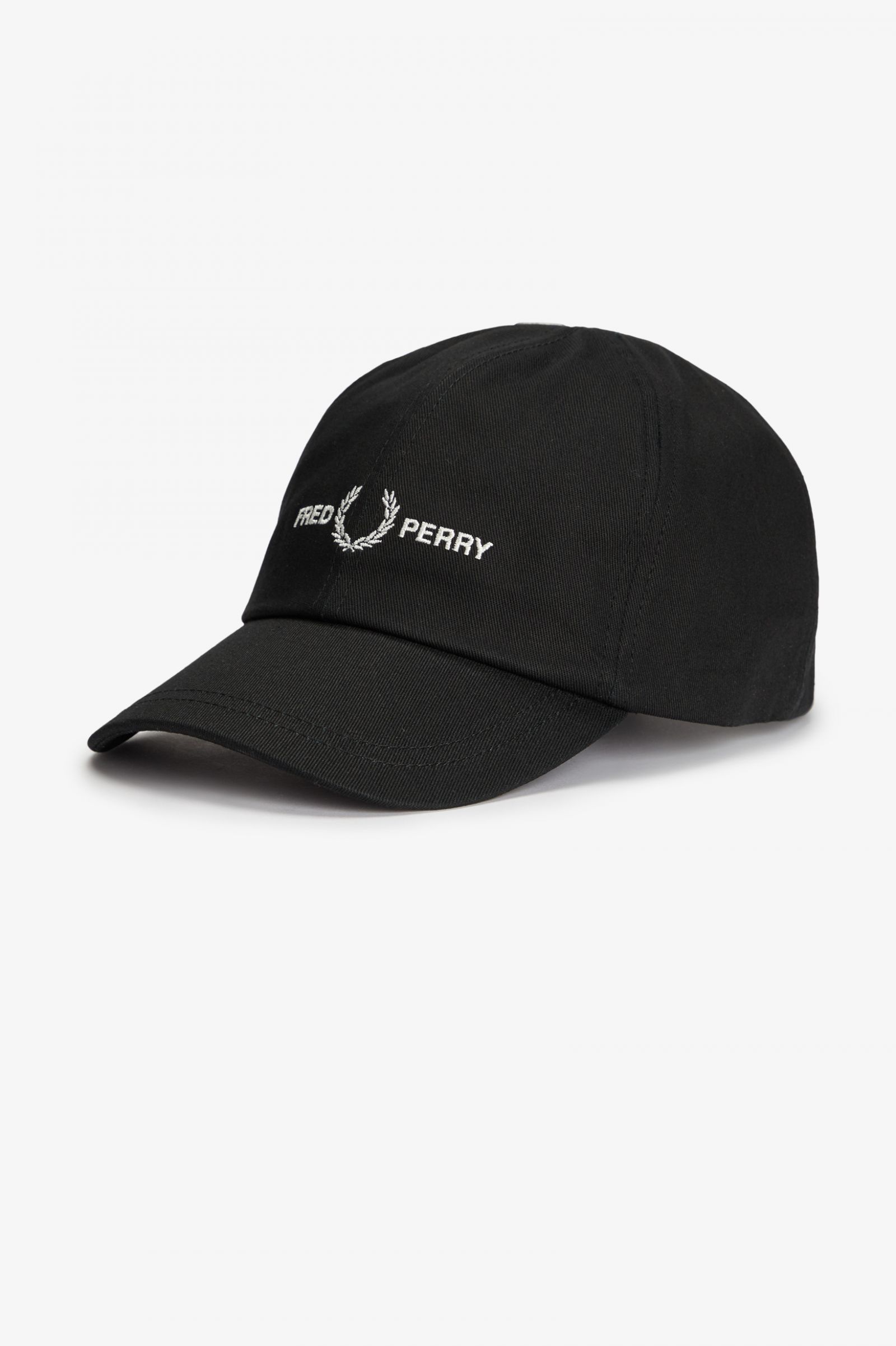 Geneigd zijn strijd Lucky Graphic Branding Twill Cap - Black | Men's Accessories | Hats, Leather  Wallets & Socks | Fred Perry US