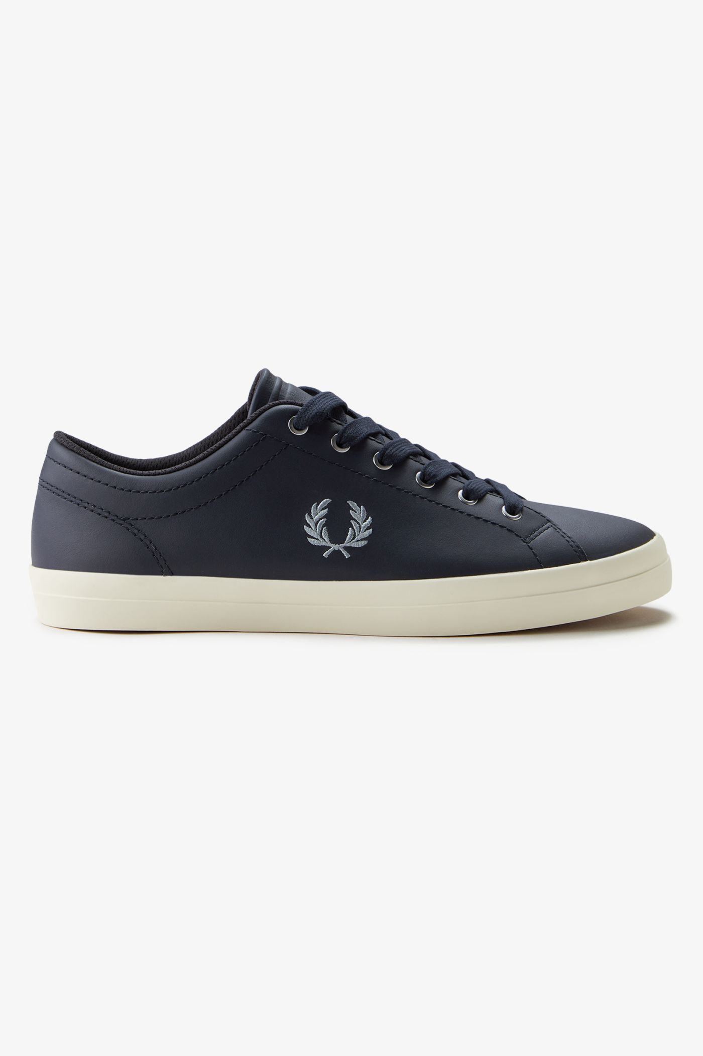 Leather Baseline Plimsoll - Navy | Men's Footwear | Boots, Loafers