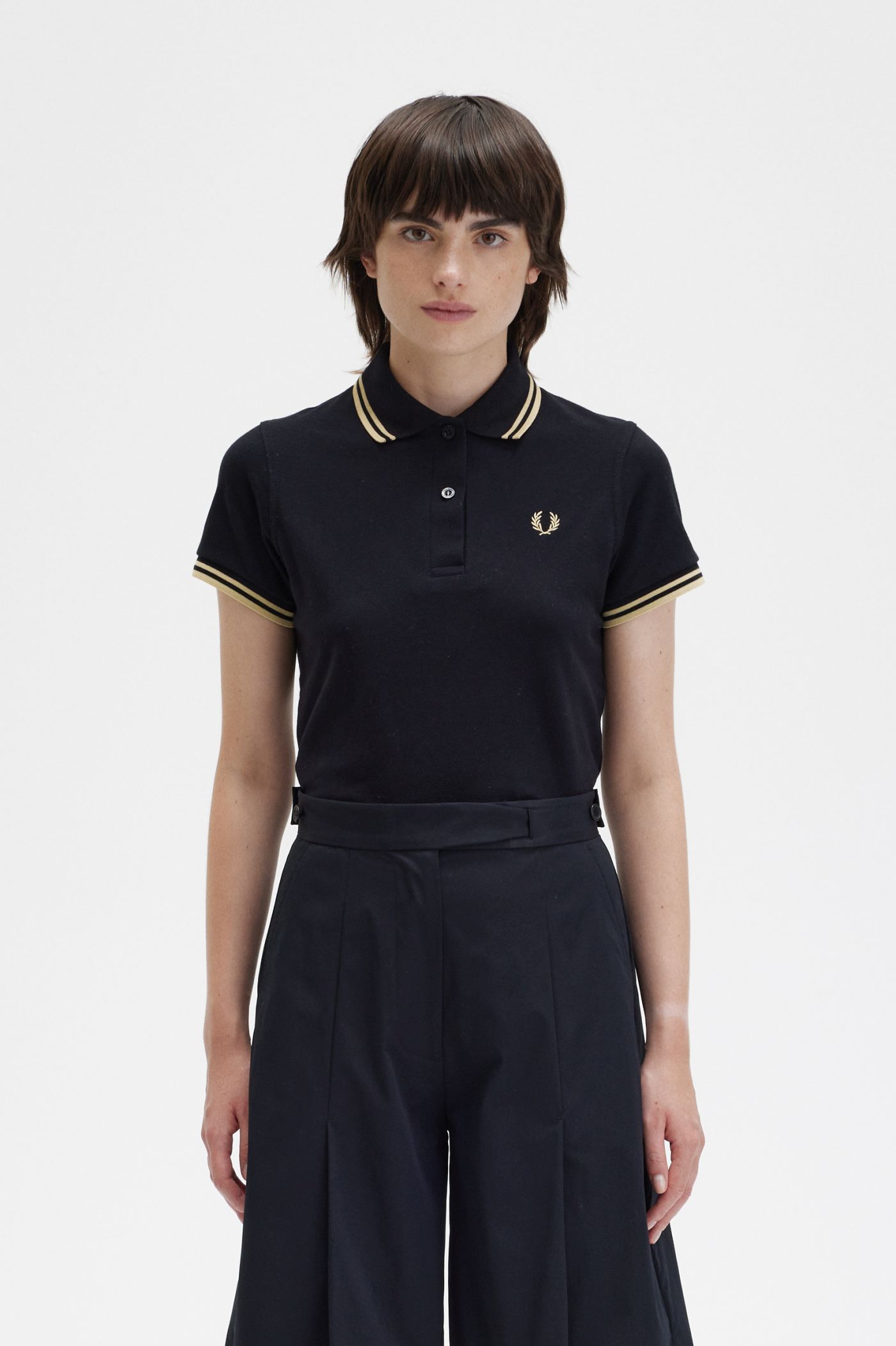 G12 - Black / Champagne / Champagne | The Fred Perry Shirt
