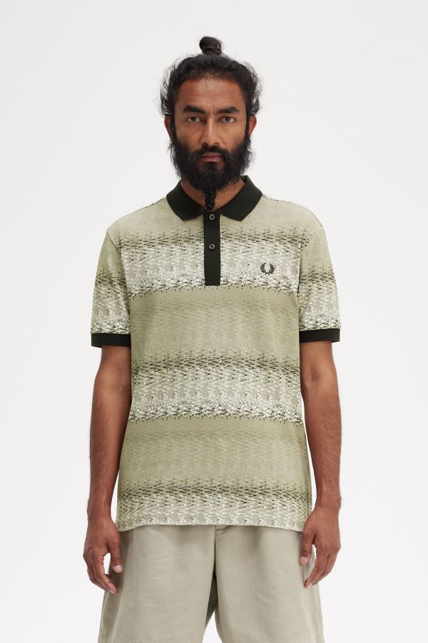Wave Graphic Polo Shirt