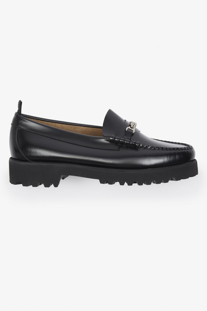 Chain Detail Penny Loafers