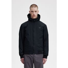 Padded Hooded Brentham Jacket - Black / Gunmetal | Mens Coats & Jackets ...