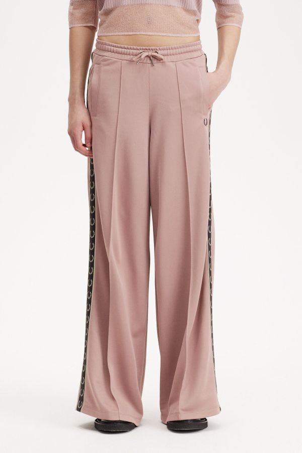 Wide Leg Taped Track Pants
