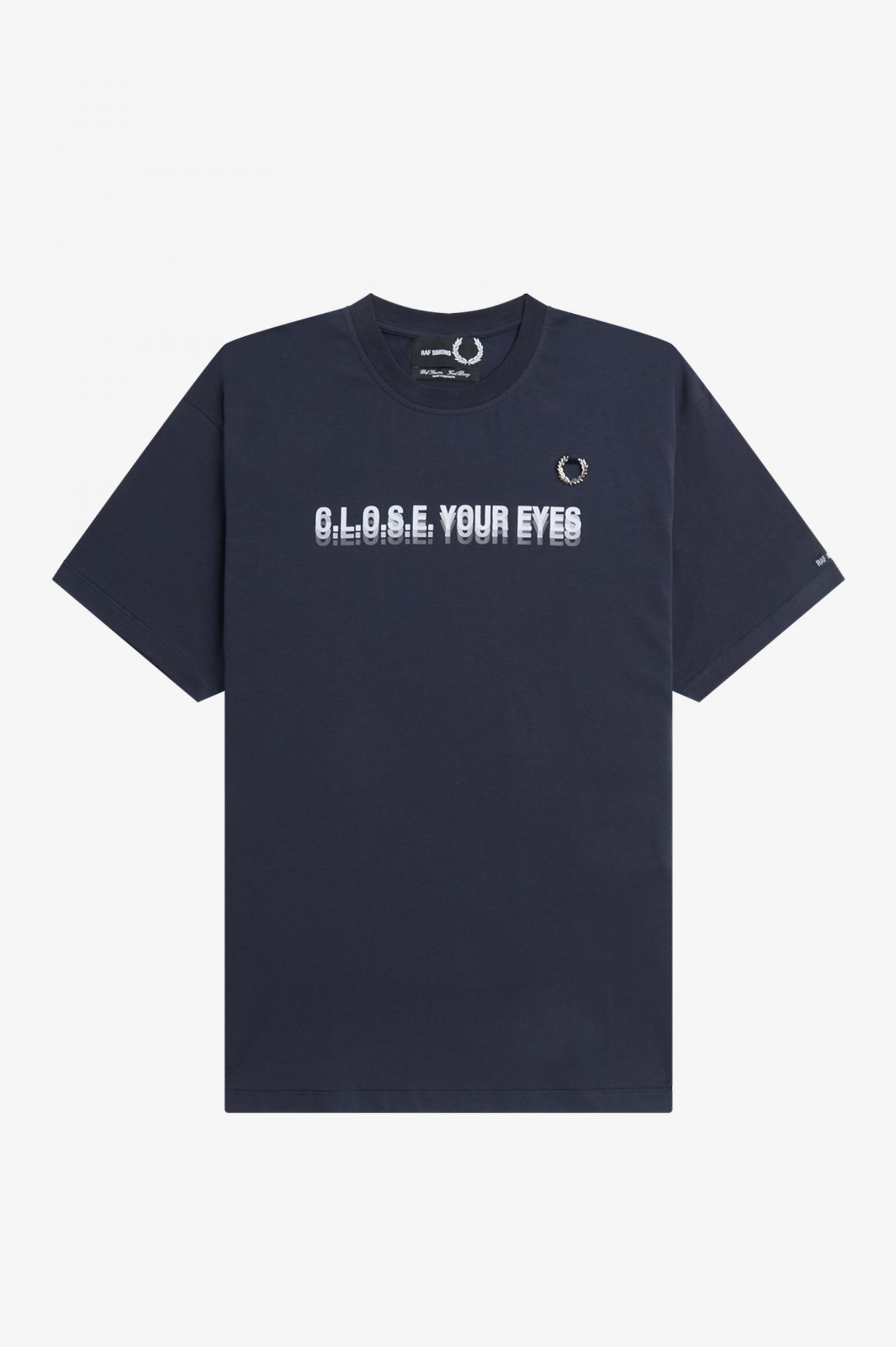 Printed T-Shirt - Navy Blue | Raf Simmons | Polo Shirts