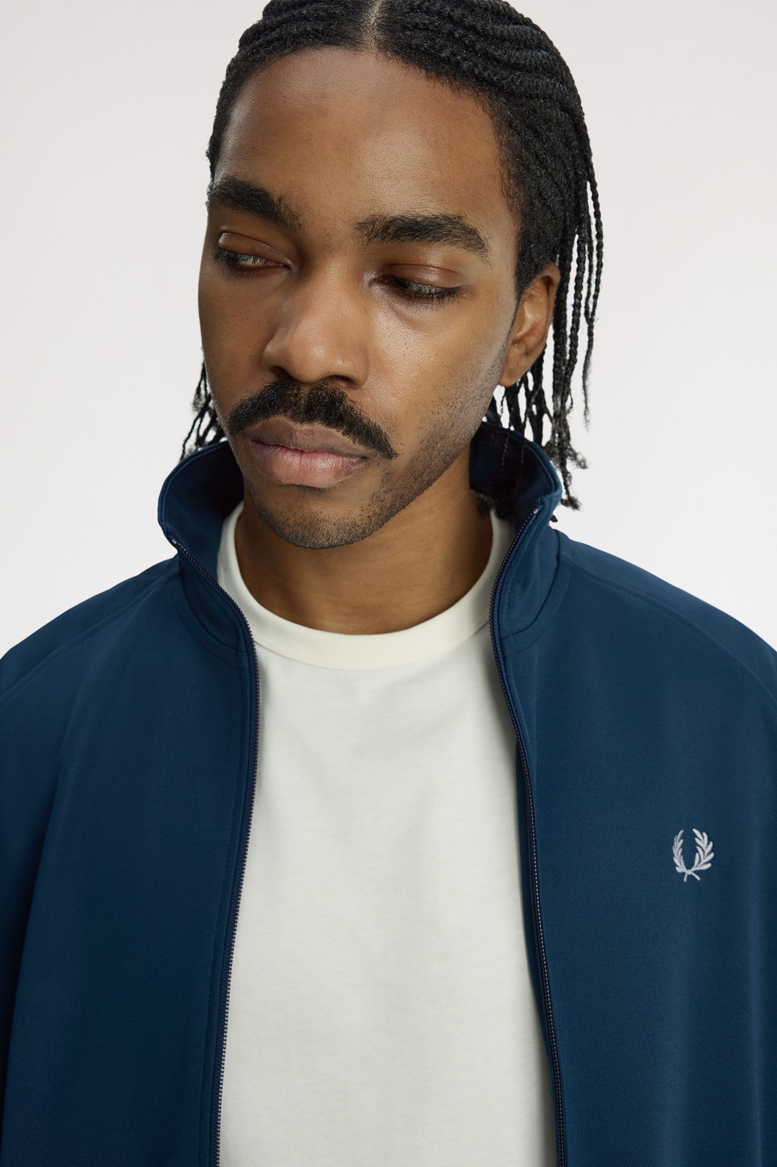 Contrast Tape Track Jacket - Mod Blue | Men's Track Jackets