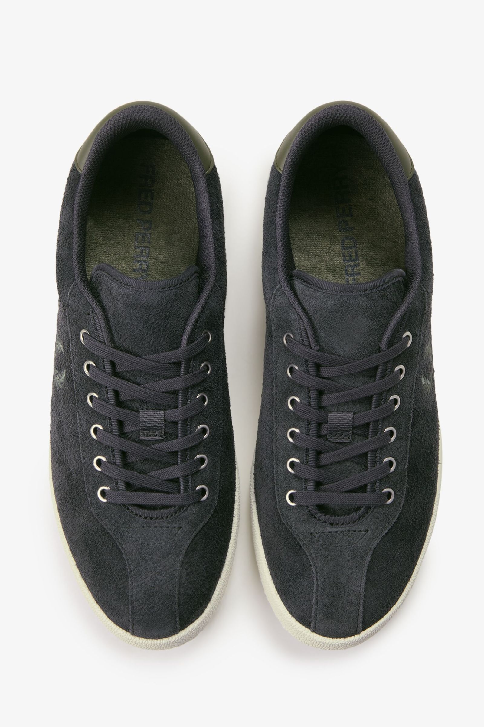 Fred Perry  Gray Suede Designer Sneakers Mens  Size US 13 EUR 47 Tennis Shoe Suede - Anchor Grey | Men main image 3