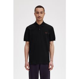 M3 - Black / Whisky Brown | The Fred Perry Shirt | Men's Short