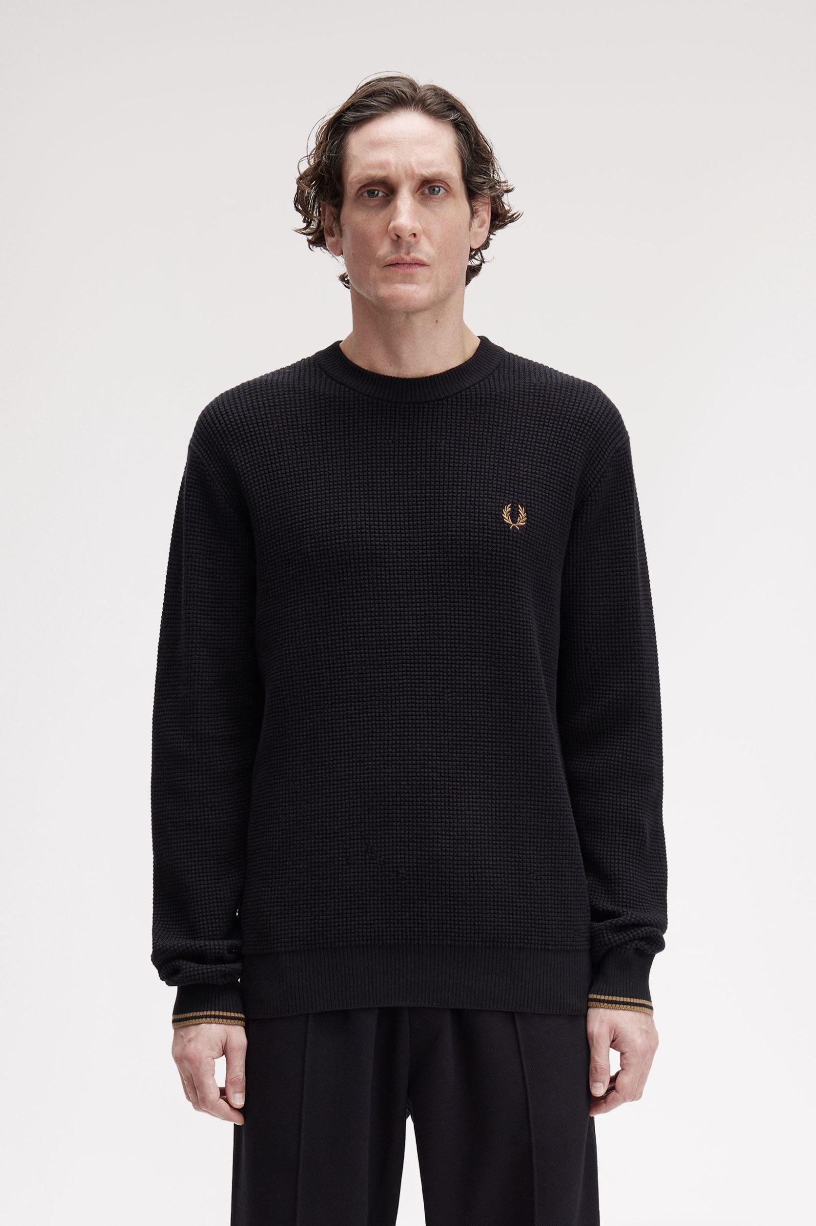 Waffle Knit Beanie Fred Perry Waffle Jumper Waffle Stitch Jumper