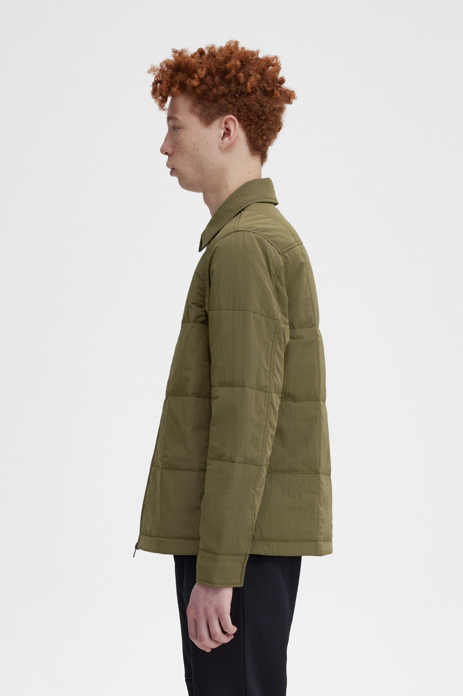 Quilted Overshirt - Uniform Green | Men