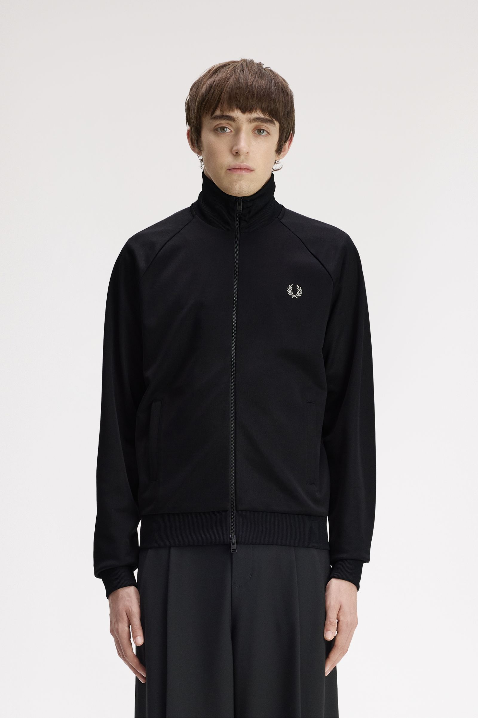 Laurel Wreath Back Track Jacket - Black | Men's Track Jackets