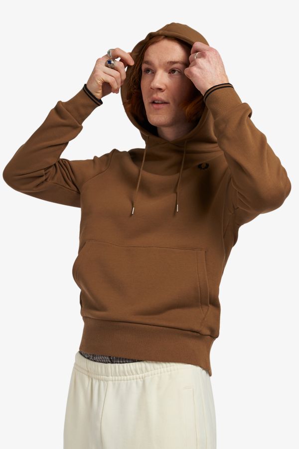 Tipped Hooded Sweatshirt