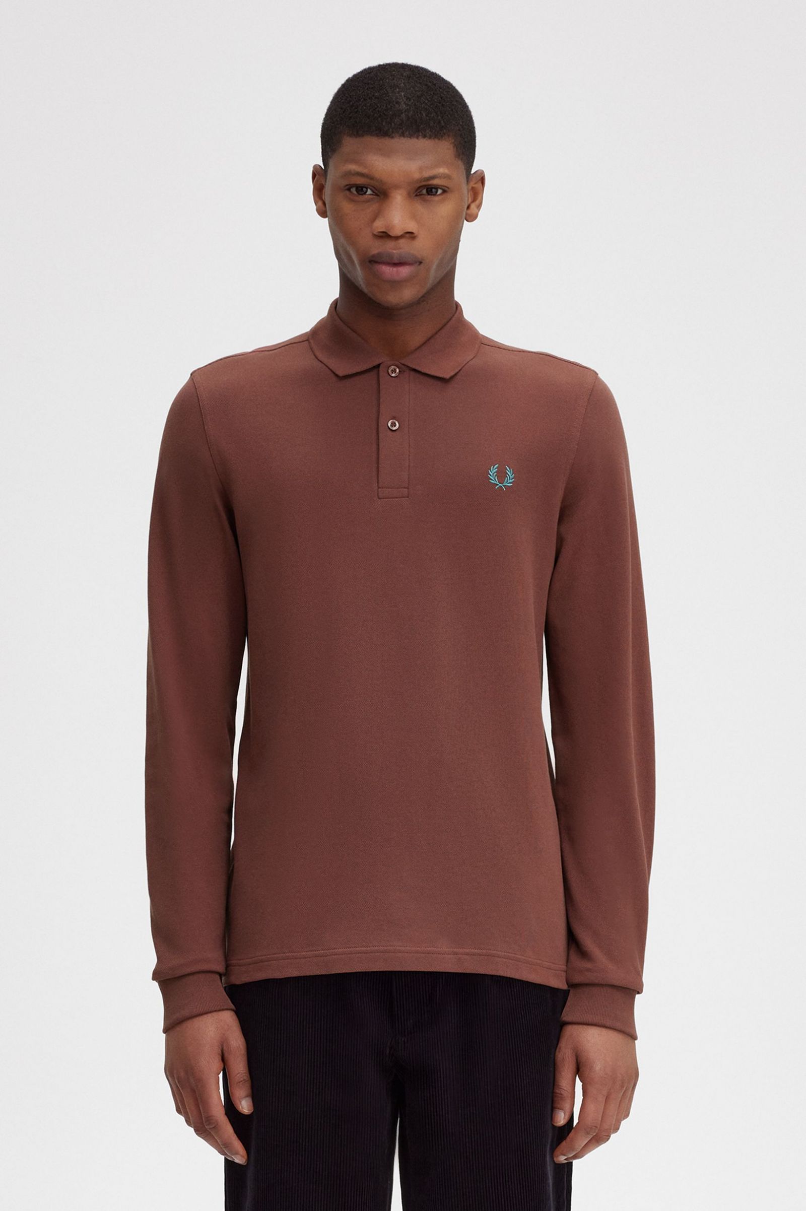 M6006 - Marrón whisky / Verde menta intenso | The Fred Perry Shirt ...