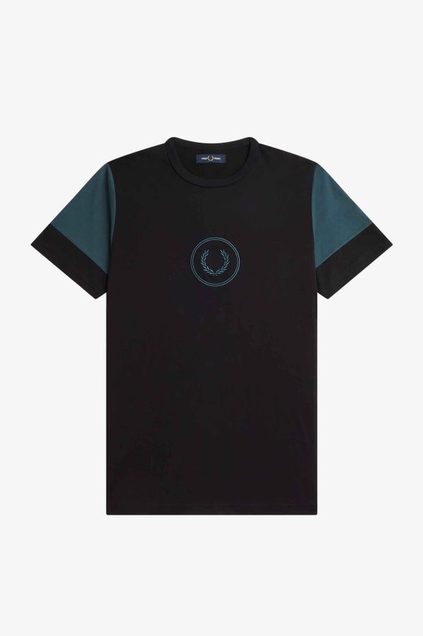 Colour Block Branded T-Shirt