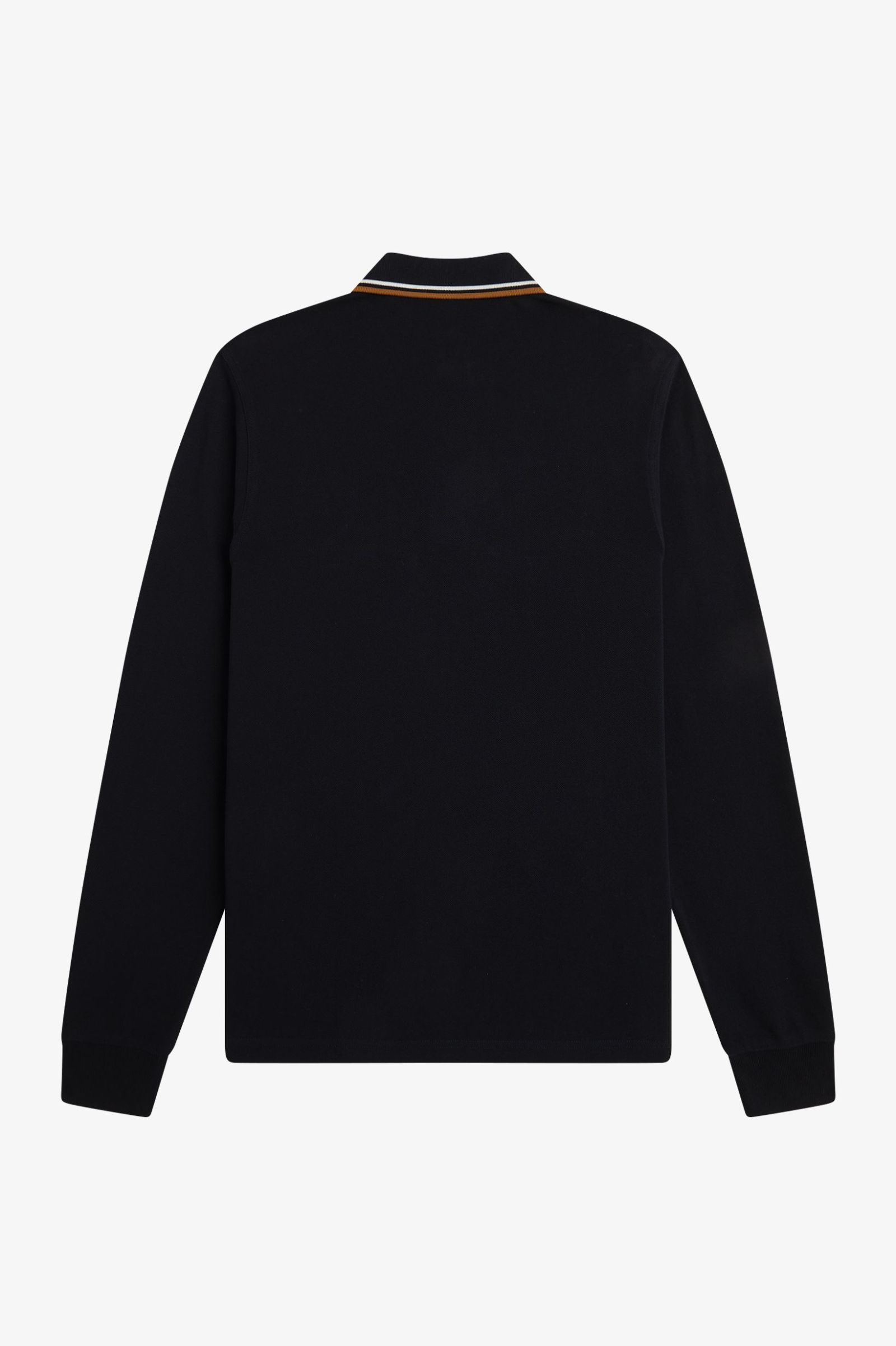 M3636-P69 - Black / Ecru / Dark Caramel | The Fred Perry Shirt