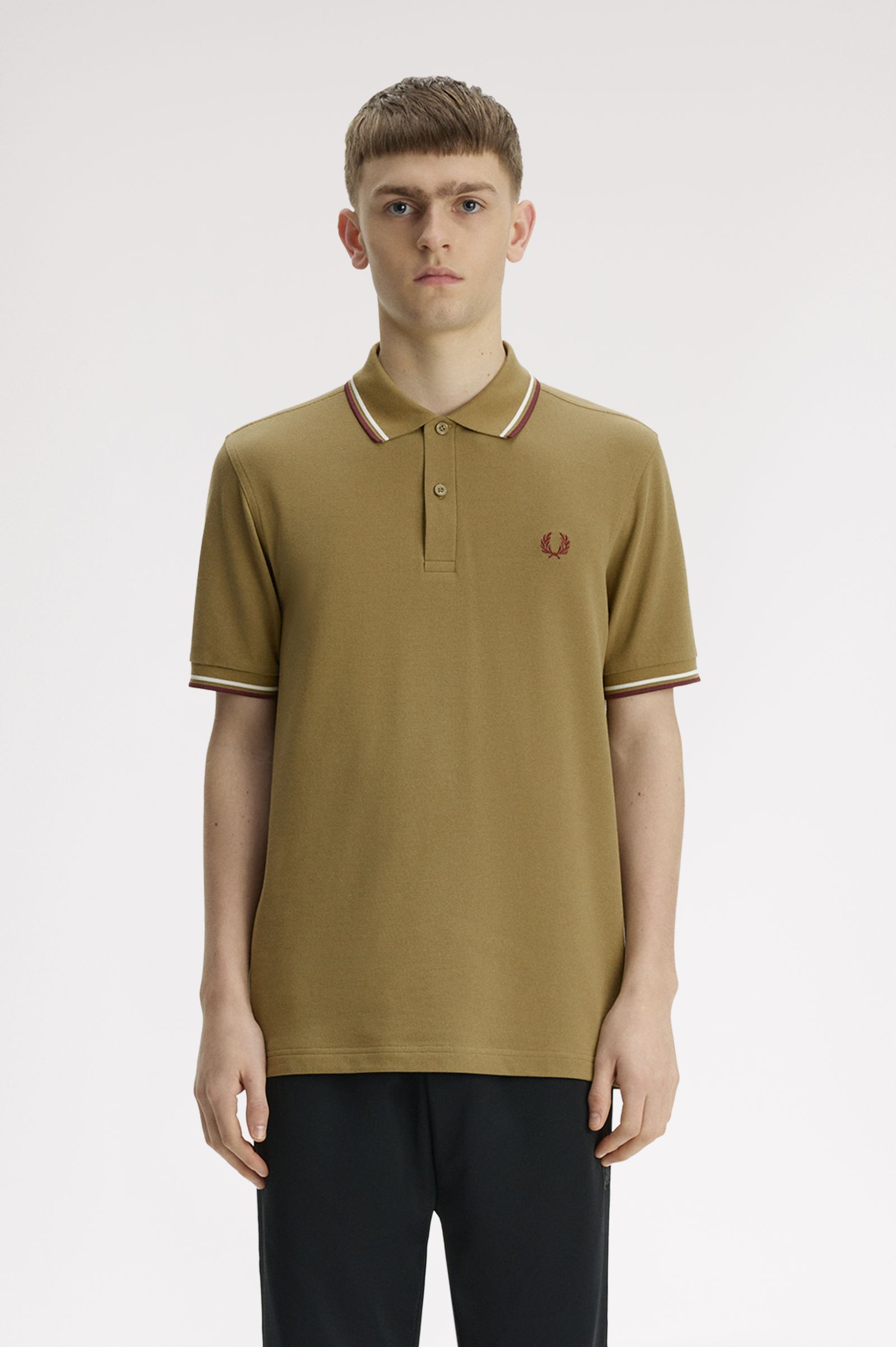 M3600 - Bronze / Ecu / Oxblood | The Fred Perry Shirt | Men's