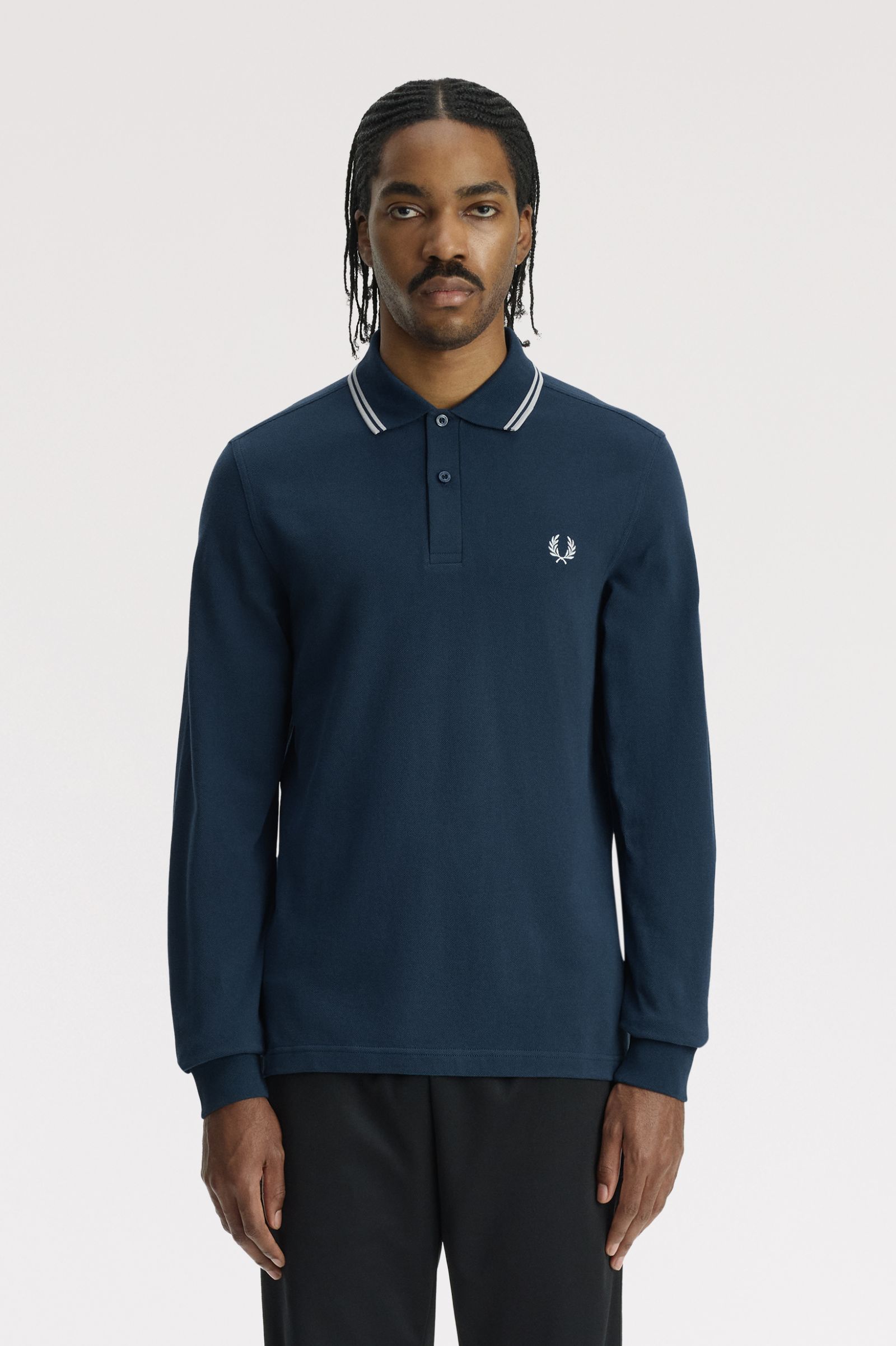 FRED PERRY ポロシャツ ネイビー UK12 M3636 - Mod Blue / Slate / Slate | The Fred Perry Shirt | Men's