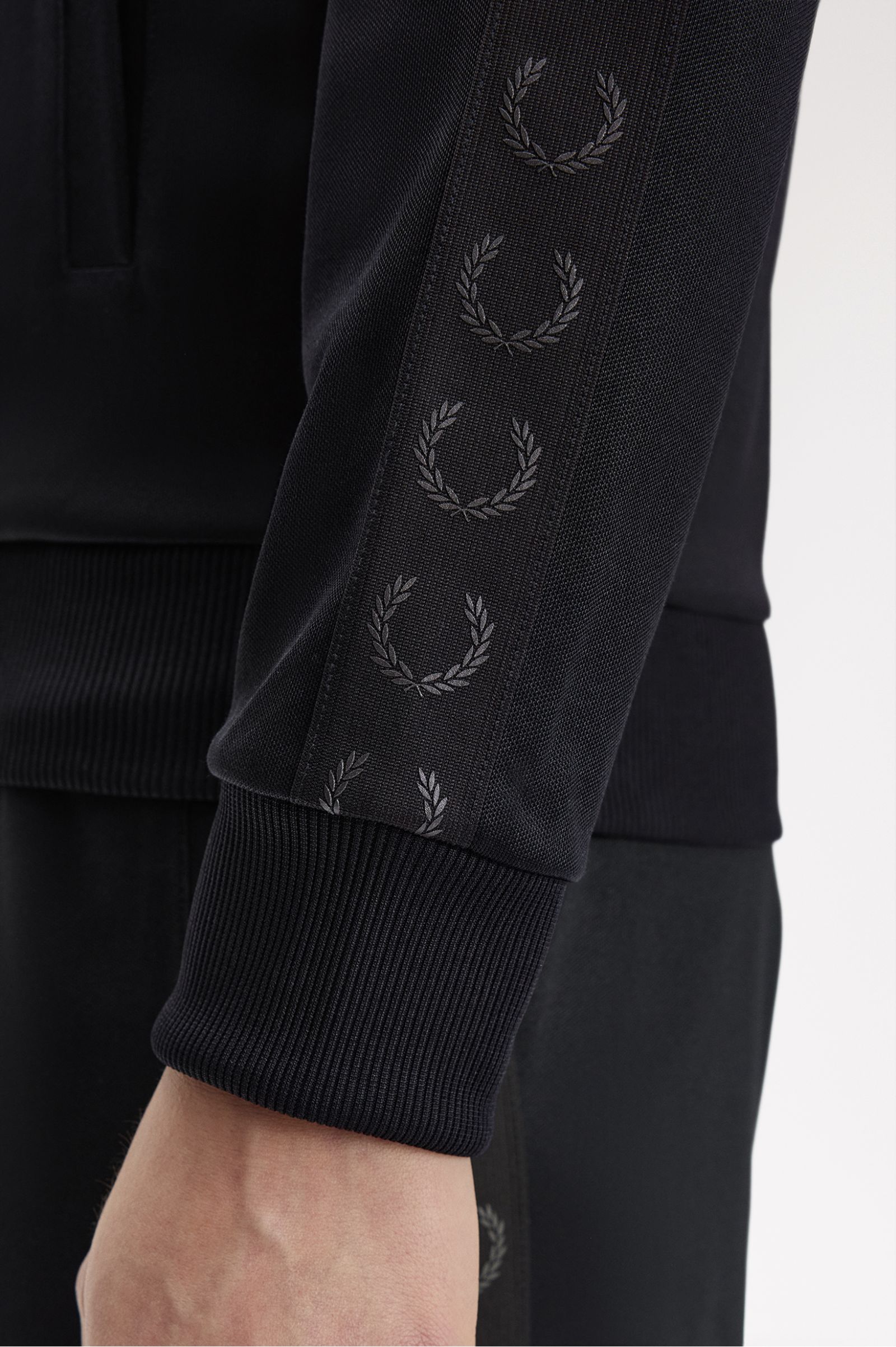 Contrast Taped Track Jacket - Black | Men's Track Jackets | Track