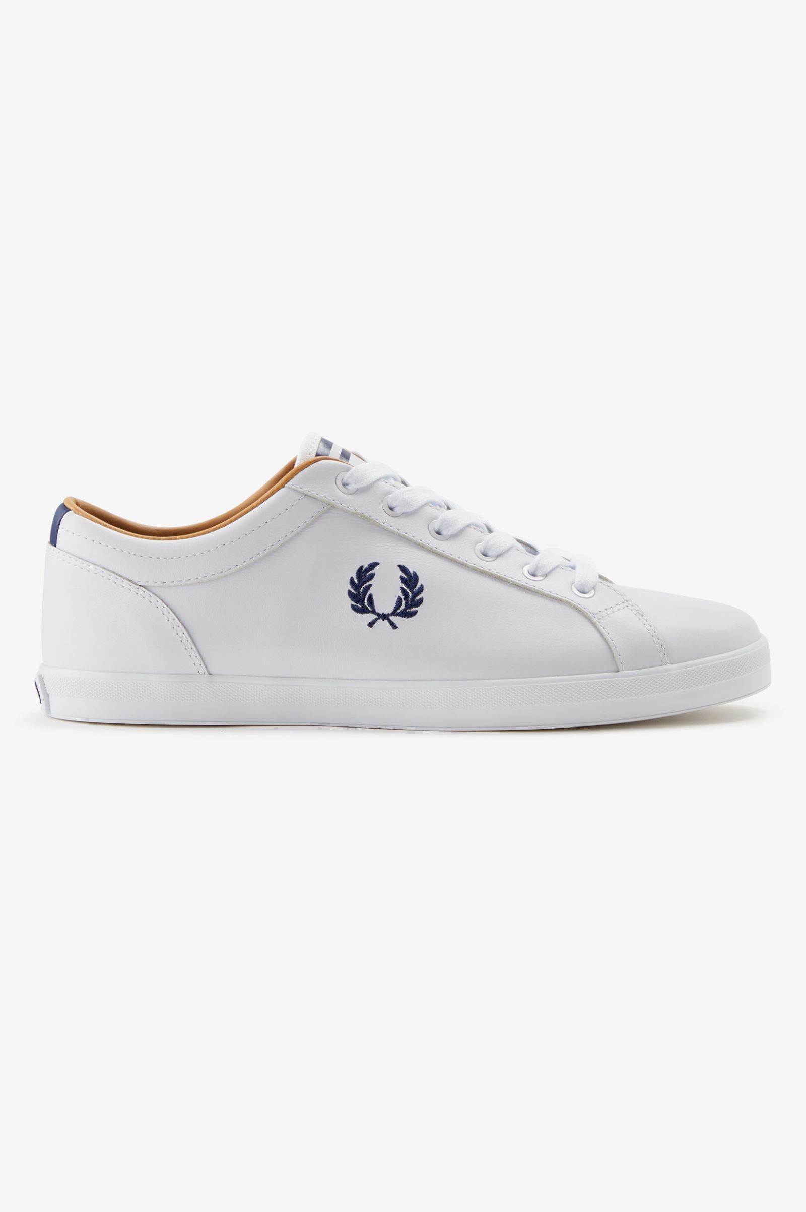 Vil Serrated peddling Baseline - White | Men's Footwear | Boots, Loafers & Designer Trainers | Fred  Perry US