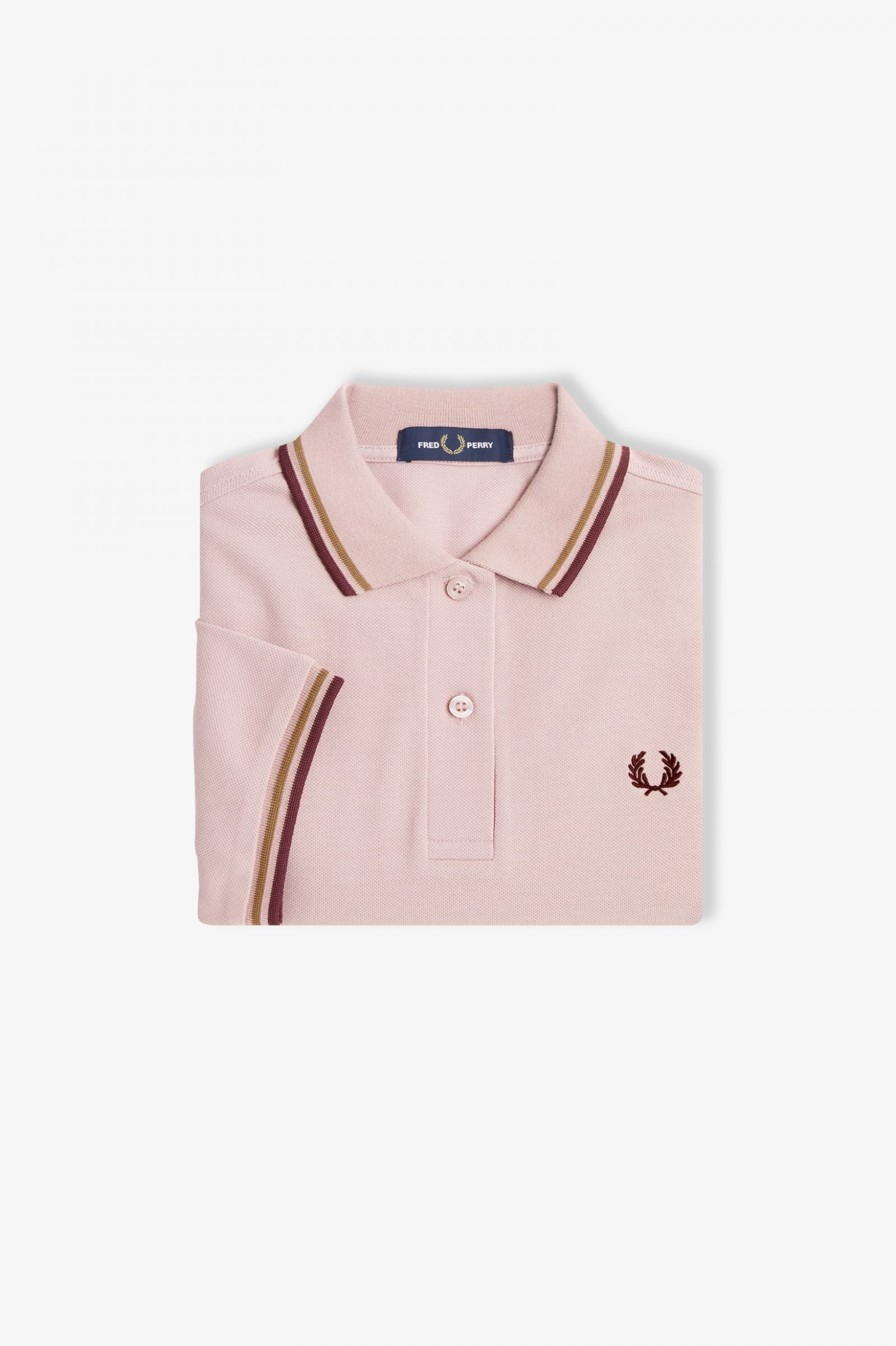 G3600 - Dusty Rose Pink / Shaded Stone / Oxblood | The Fred Perry