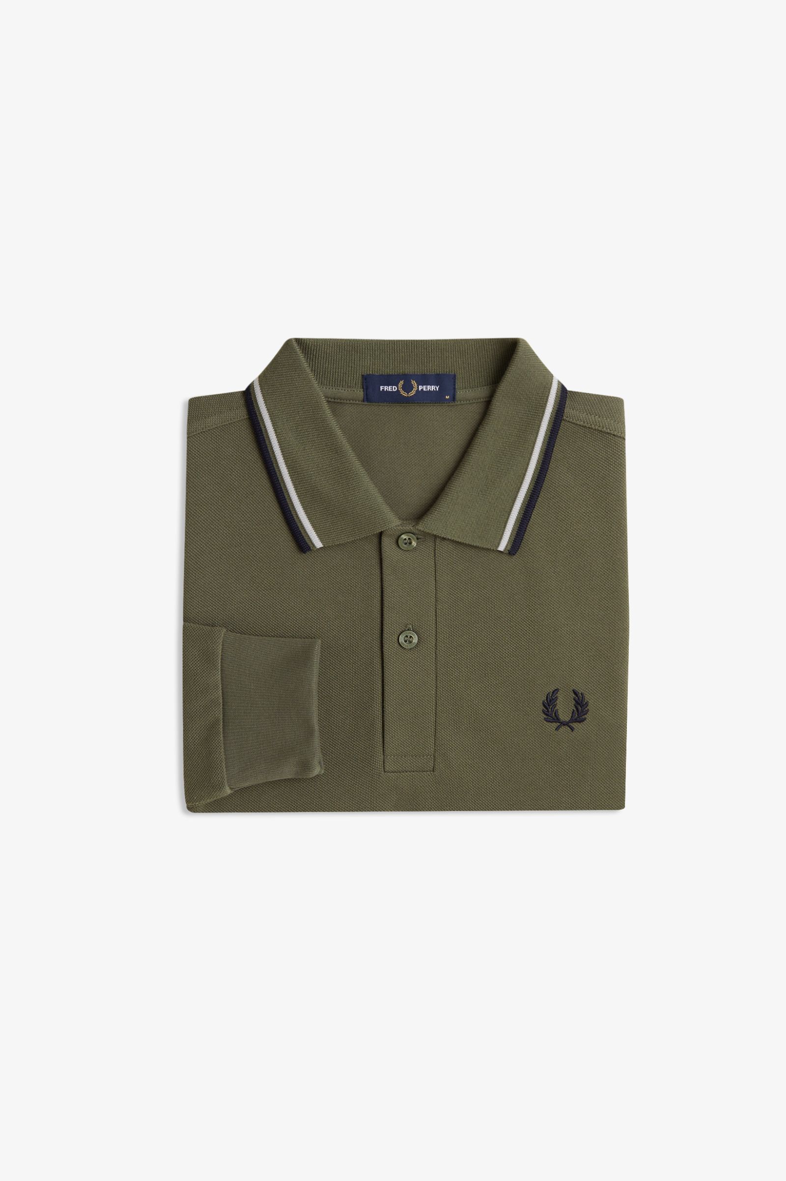 M3636 - Laurel Wreath Green / Slate / Navy | The Fred Perry Shirt