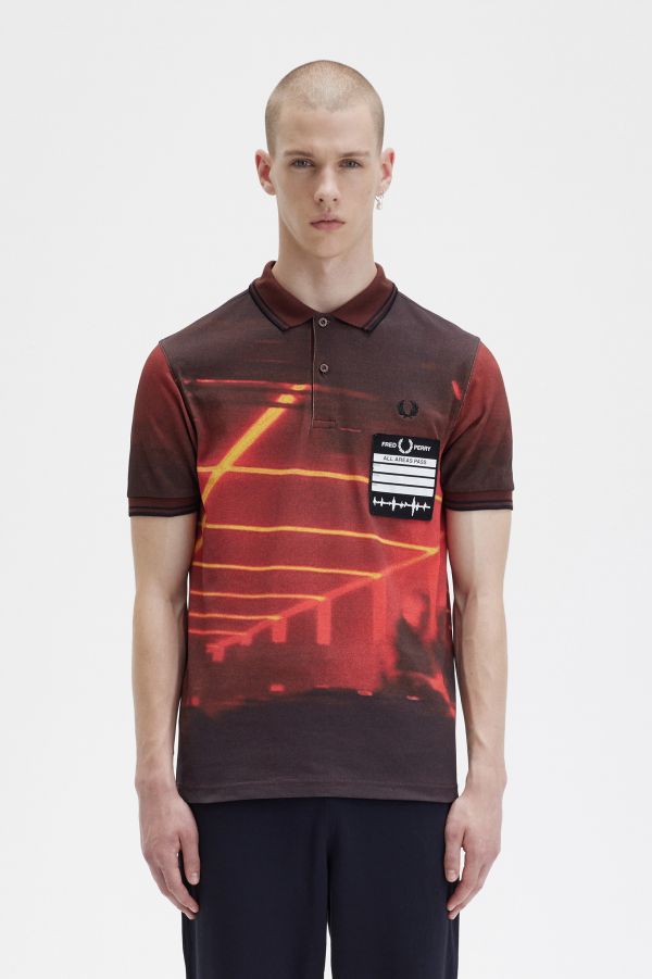Graphic Print Fred Perry Shirt