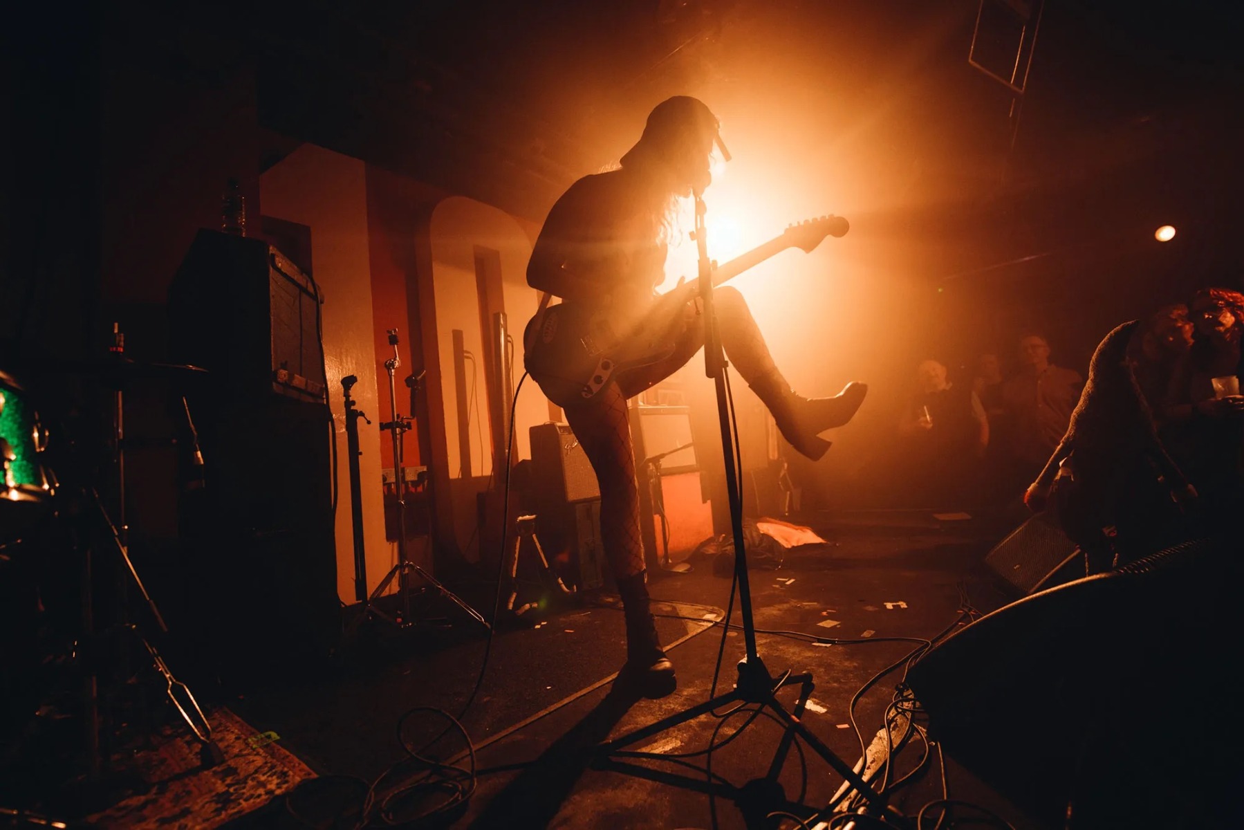 Lambrini Girls at the 100 Club, 2023 shot by Patrick Gunning