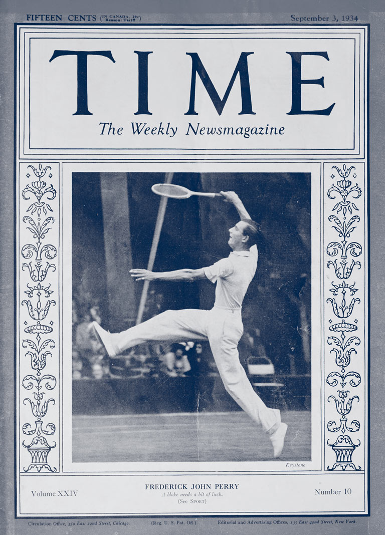 Fred Perry - capa da Time Magazine