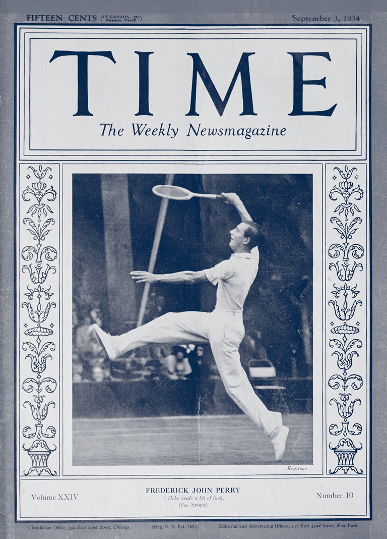 Fred Perry – Titelseite des Time Magazine
