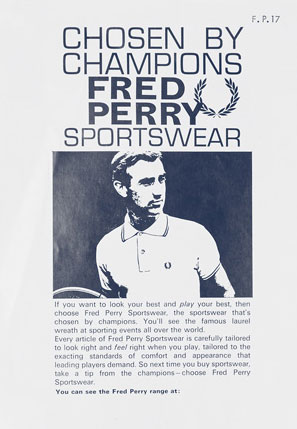 Ropa de deporte «Chosen by Champions» de Fred Perry