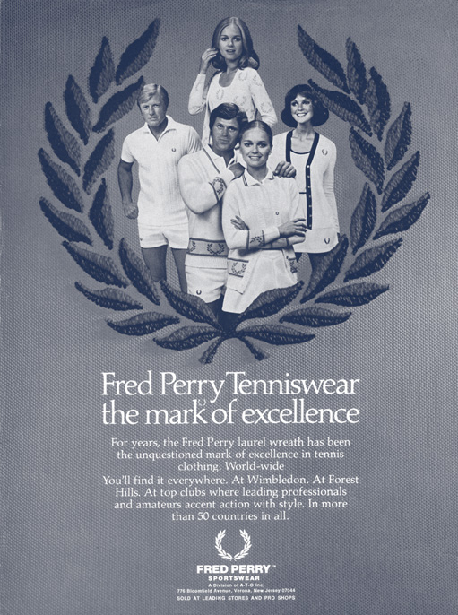 «Fred Perry Tenniswear, Mark of Excellence»