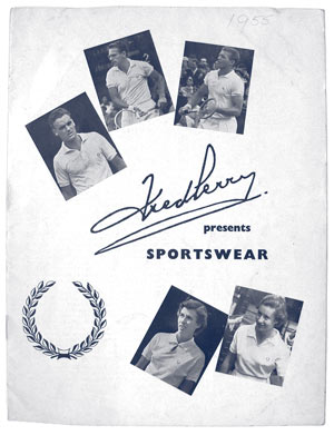 Material promocional antiguo de Fred Perry